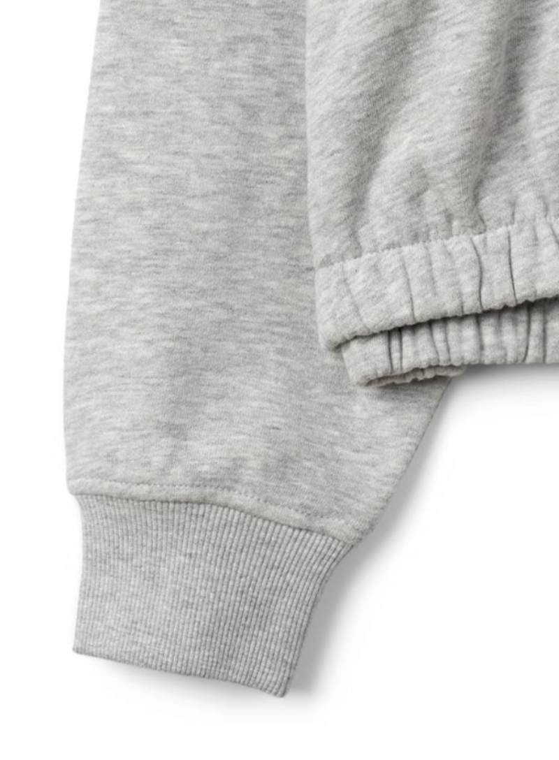 Saltrock Kids Surf Synergy Cropped Pop Hoody - Light Grey-4