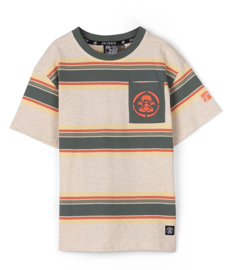 Saltrock Kids Race SS Tee - Dark Green