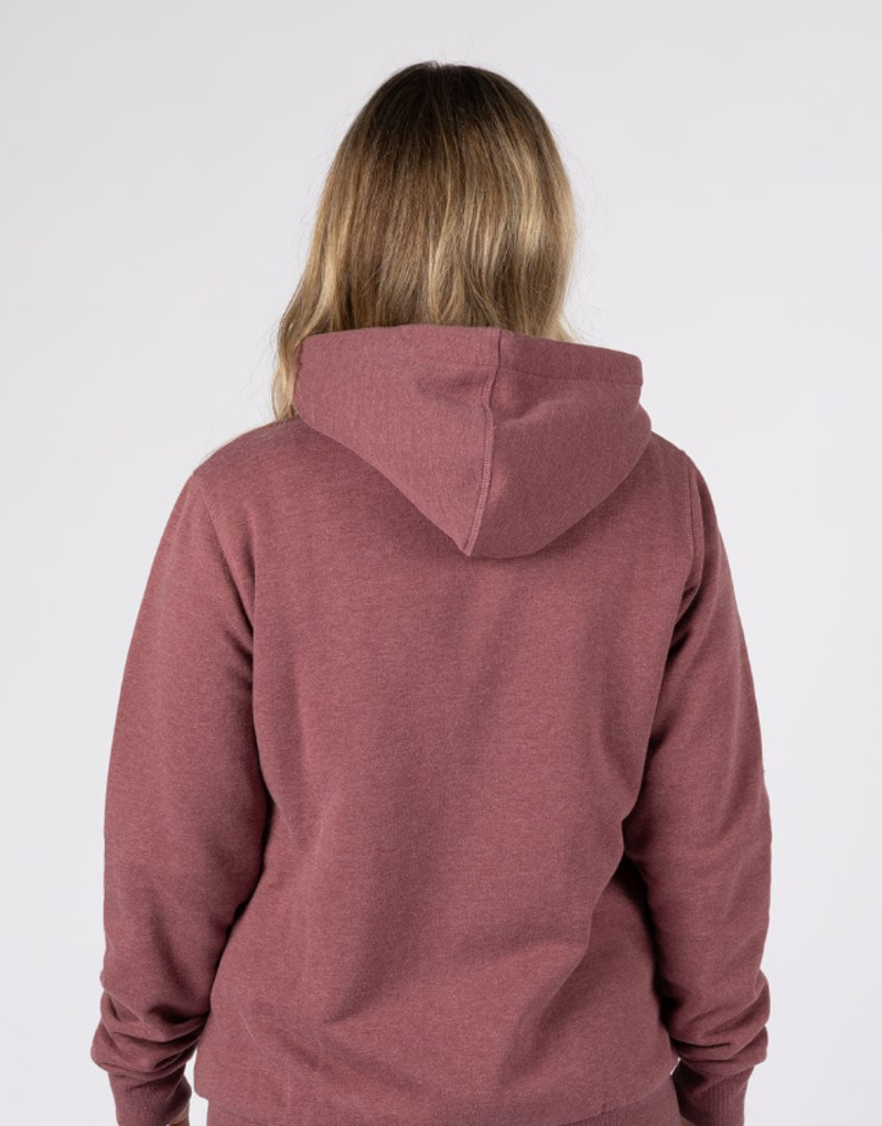 Saltrock Women's Velator Fur Lined Hoody - Burgundy-1