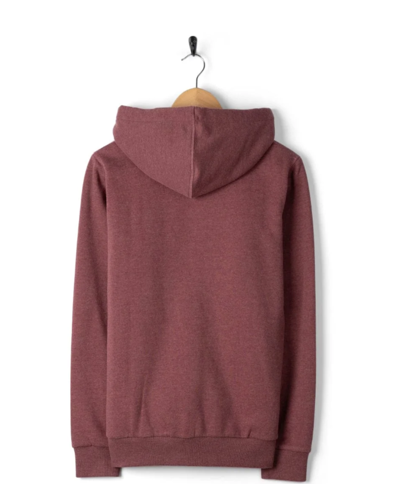 Saltrock Women's Velator Fur Lined Hoody - Burgundy-3