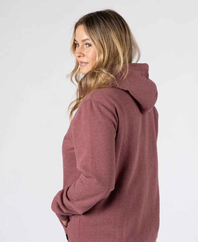 Saltrock Women's Velator Fur Lined Hoody - Burgundy-5