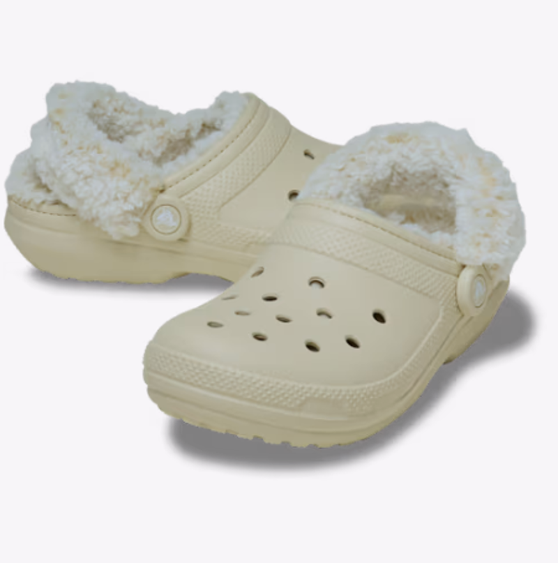 Crocs Classic Fleece Lined Clog - Bone-1