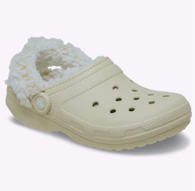 Crocs Classic Fleece Lined Clog - Bone-4