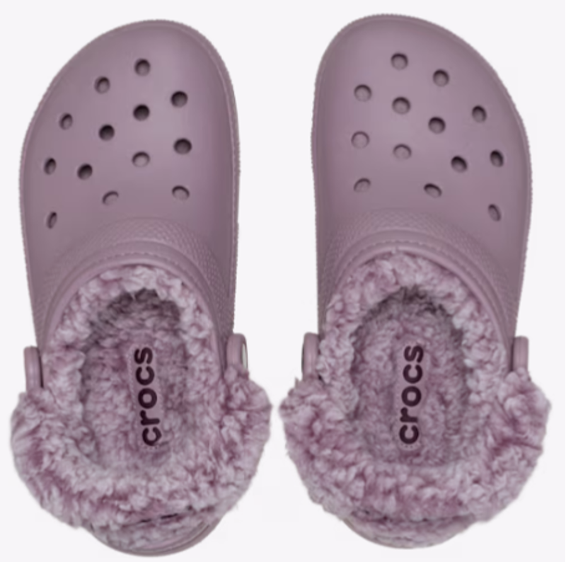 Crocs Classic Fleece Lined Clog - Dusty Lilac-2