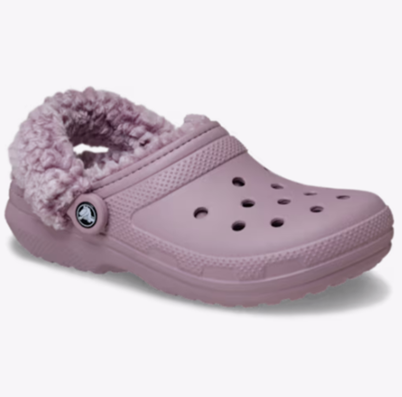 Crocs Classic Fleece Lined Clog - Dusty Lilac-4