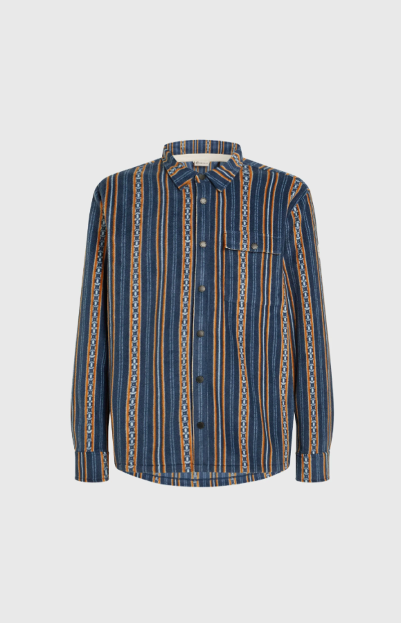 O'Neill Men's O'Riginals Superfleece Shirt - Blue J Stripe