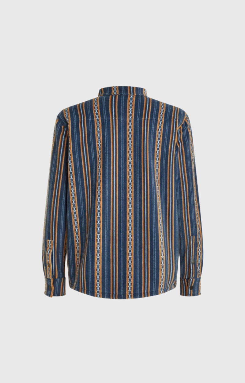 O'Neill Men's O'Riginals Superfleece Shirt - Blue J Stripe-1