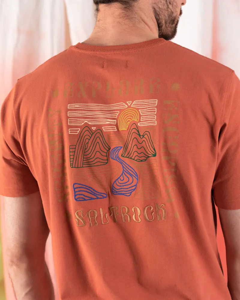 Saltrock Men's Rebalance SS Tee - Dark Orange-2