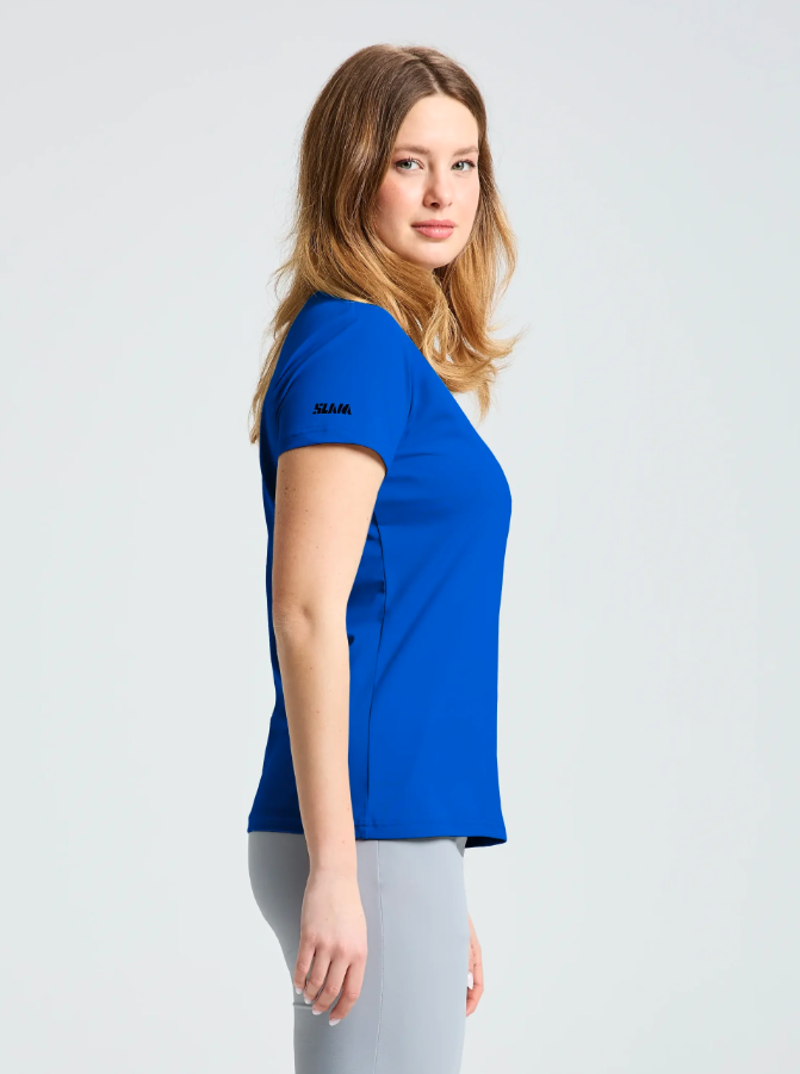 Slam Women's Tech Pique T-Shirt - Olympic Blue-2