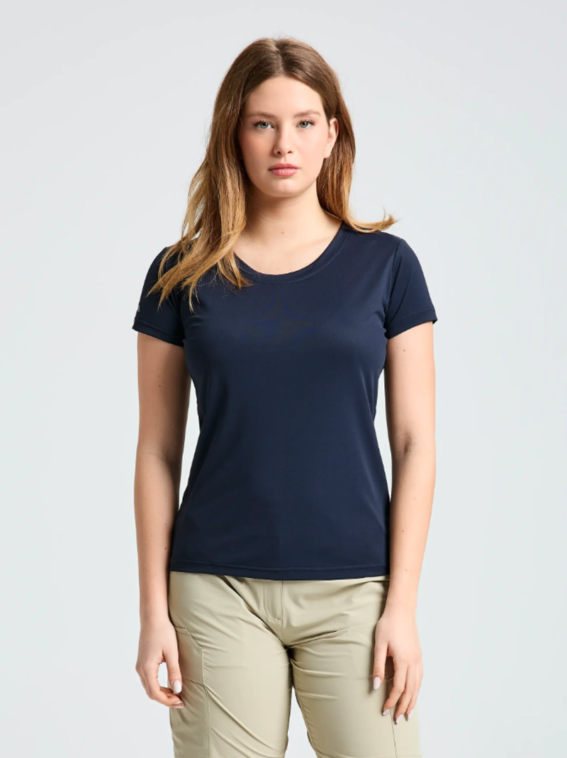 Slam Women's Tech Pique T-Shirt - Dark Navy