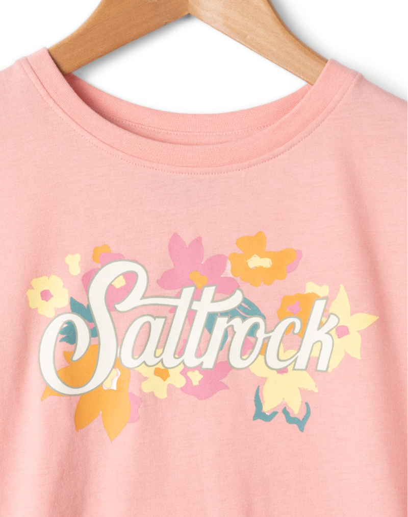 Saltrock Kids Trader Daze SS Tee - Pink-2