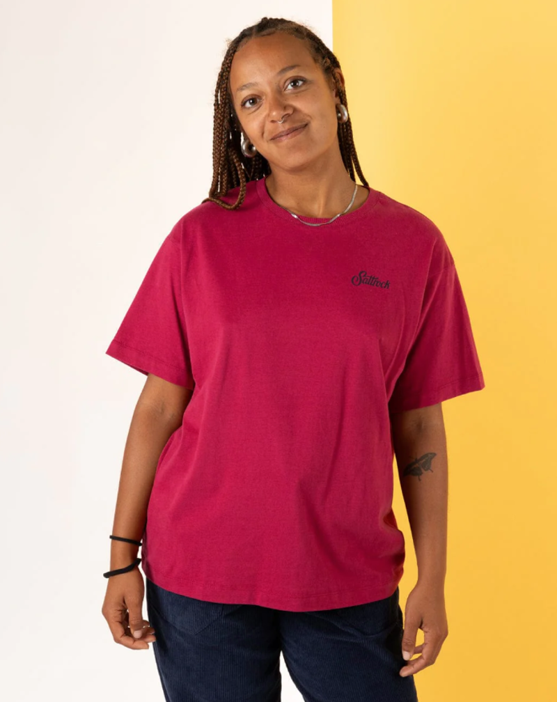 Saltrock Women's Trader Floral SS Tee - Dark Pink-3