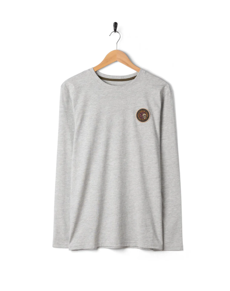 Saltrock Men's Trail Badge LS Tee - Grey