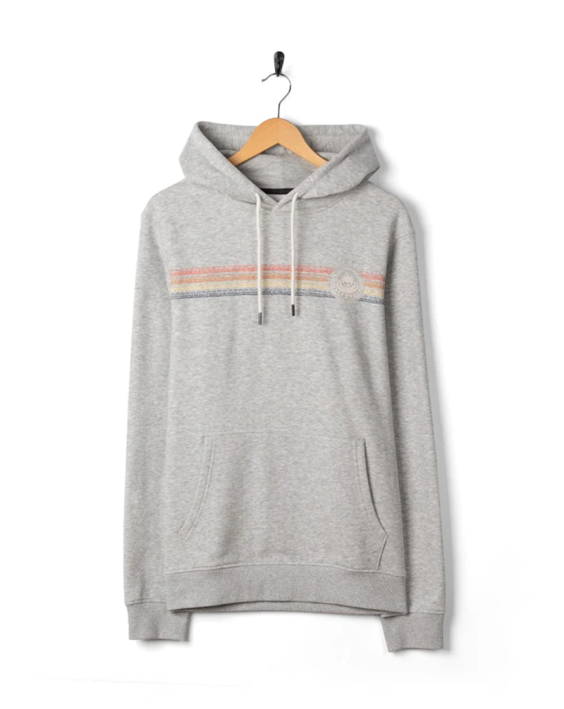 Saltrock Men's Tribal Stripe Hoodie - Grey