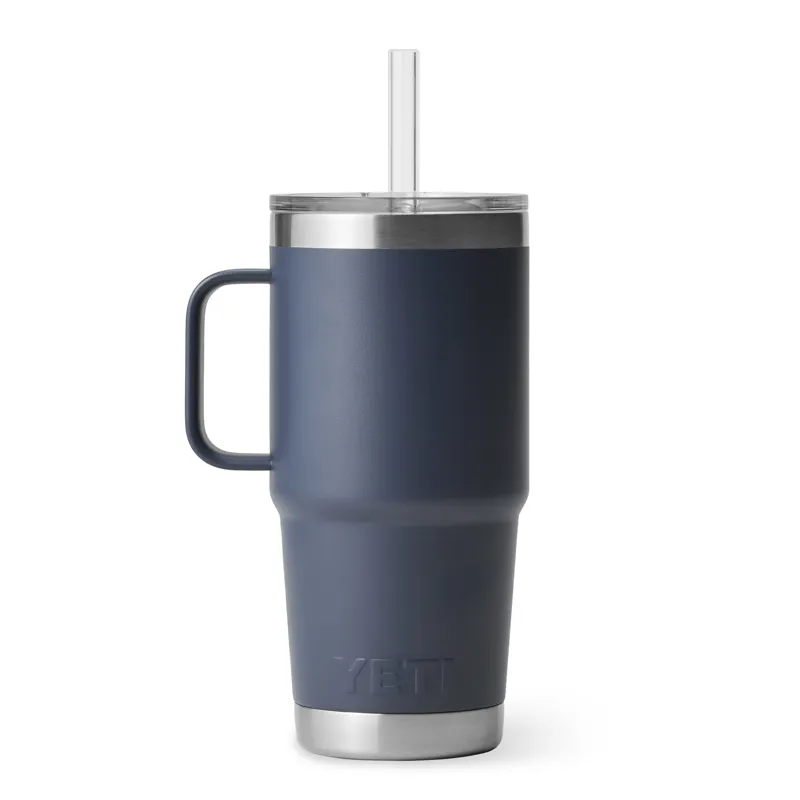 Yeti Rambler 25oz Straw Mug - Navy-1