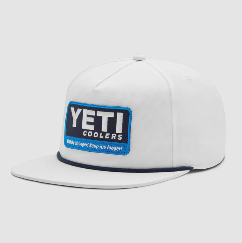Yeti Coolers Wildly Stronger Flat Brim Rope Cap - White-1