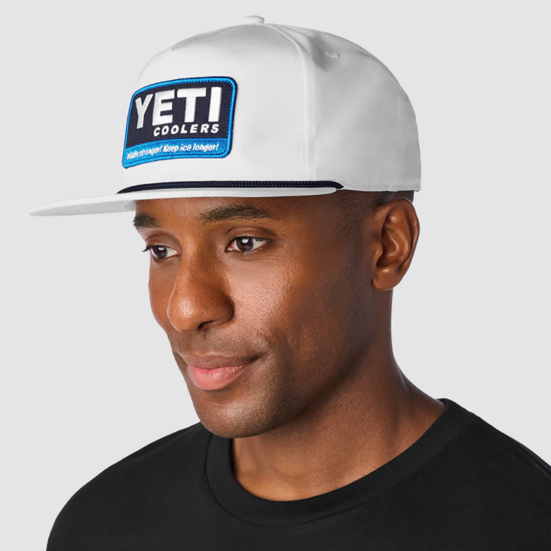 Yeti Coolers Wildly Stronger Flat Brim Rope Cap - White-5