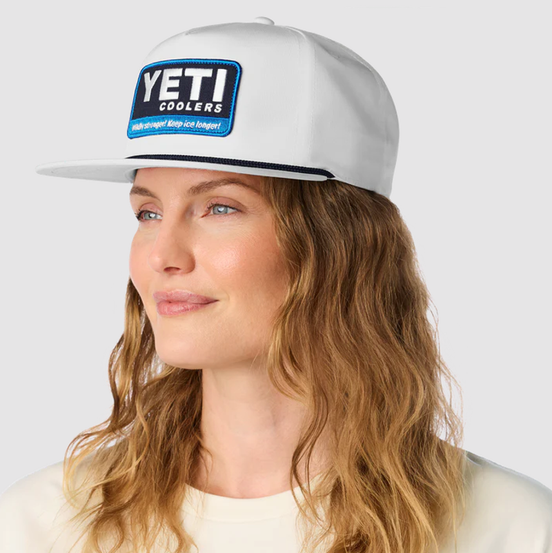 Yeti Coolers Wildly Stronger Flat Brim Rope Cap - White-6