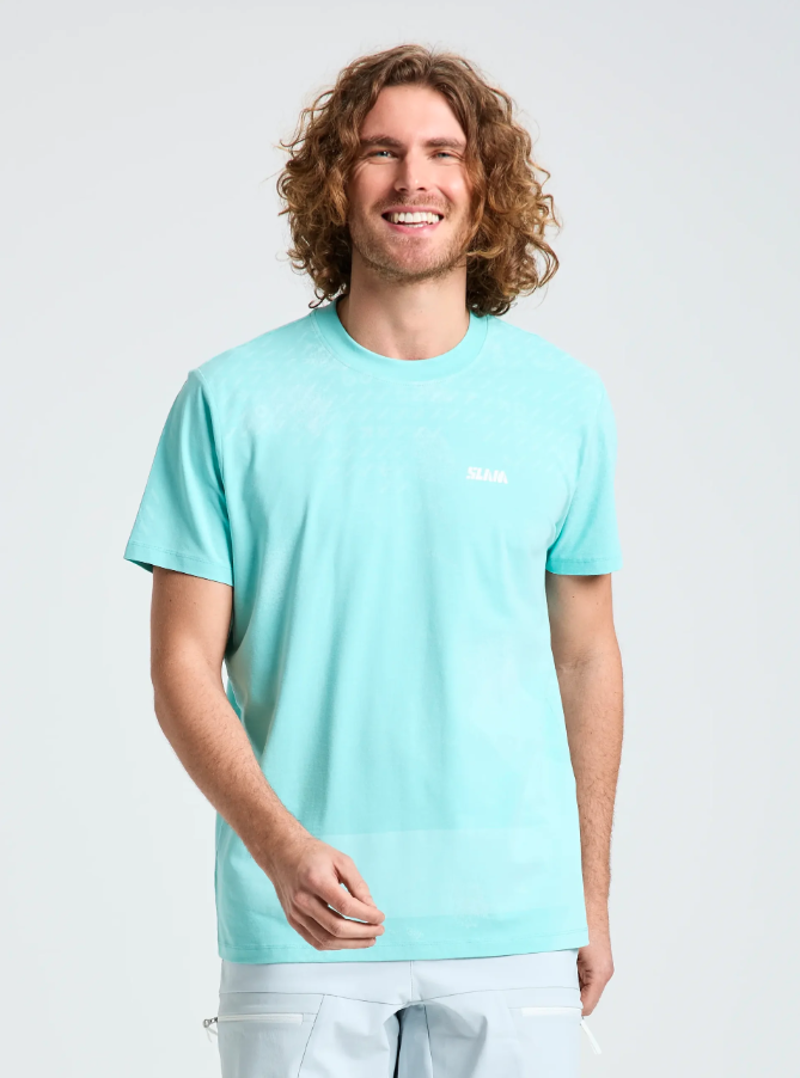 Slam Men's Wind Map T-Shirt - Shore Blue