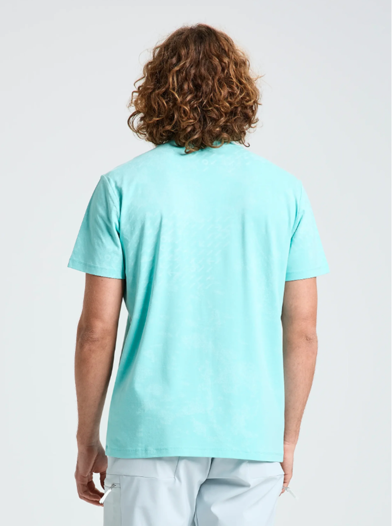 Slam Men's Wind Map T-Shirt - Shore Blue-1