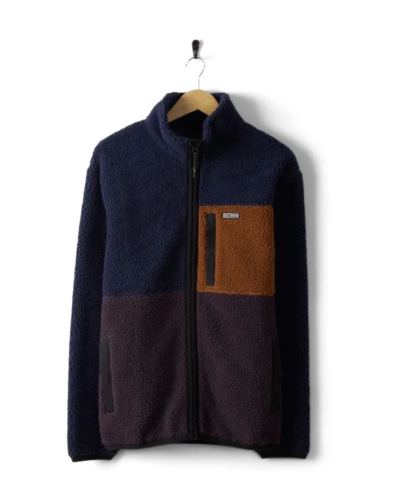 Saltrock Men's Wye Zip Fleece - Blue Small and Medium