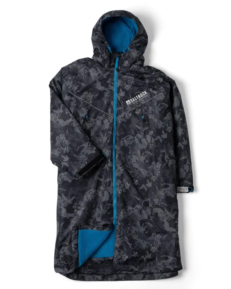 Saltrock Men's Digicamo Four Seasons Change Robe - Black