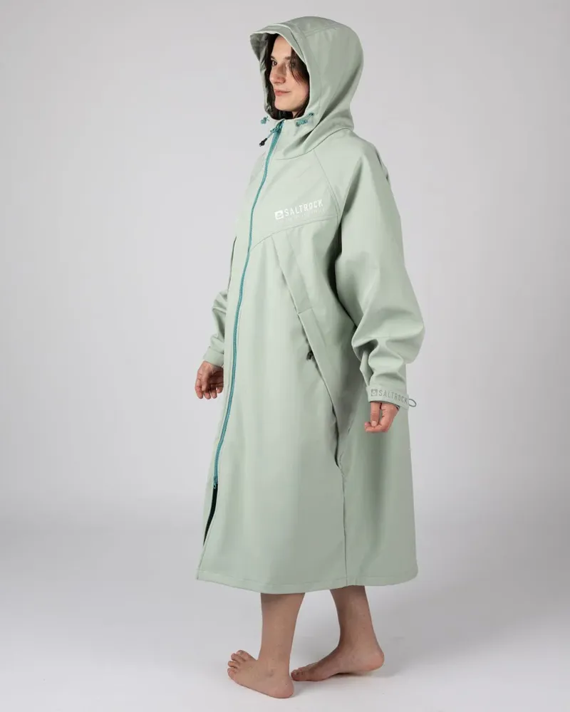 Saltrock Four Season Lite Changing Robe - Light Green-2