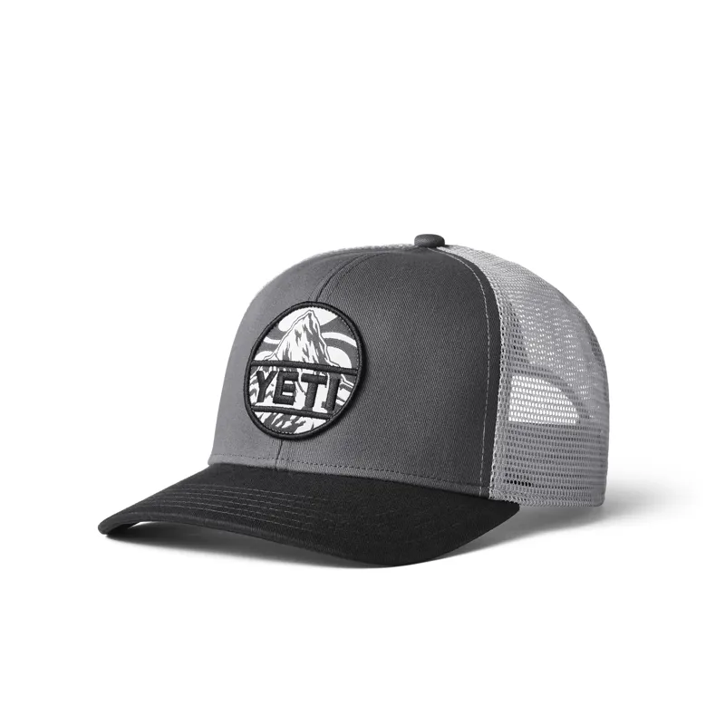 Yeti Mountain Badge Trucker Cap - Black