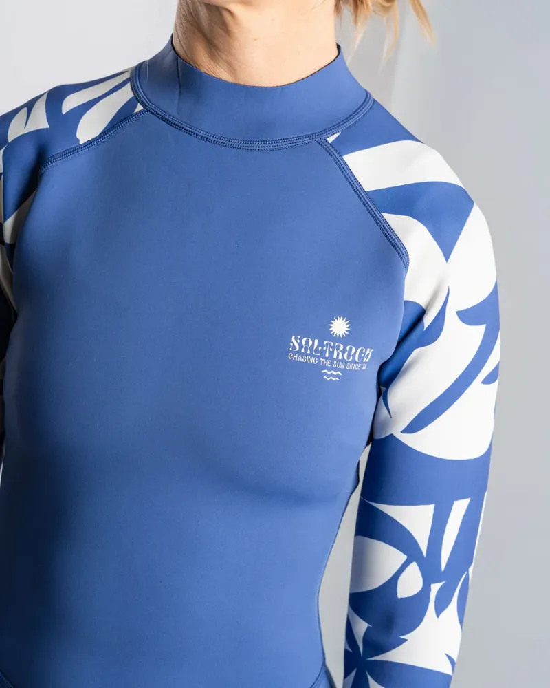 Saltrock Women's Balance Shortie Springsuit 2mm - Blue-6