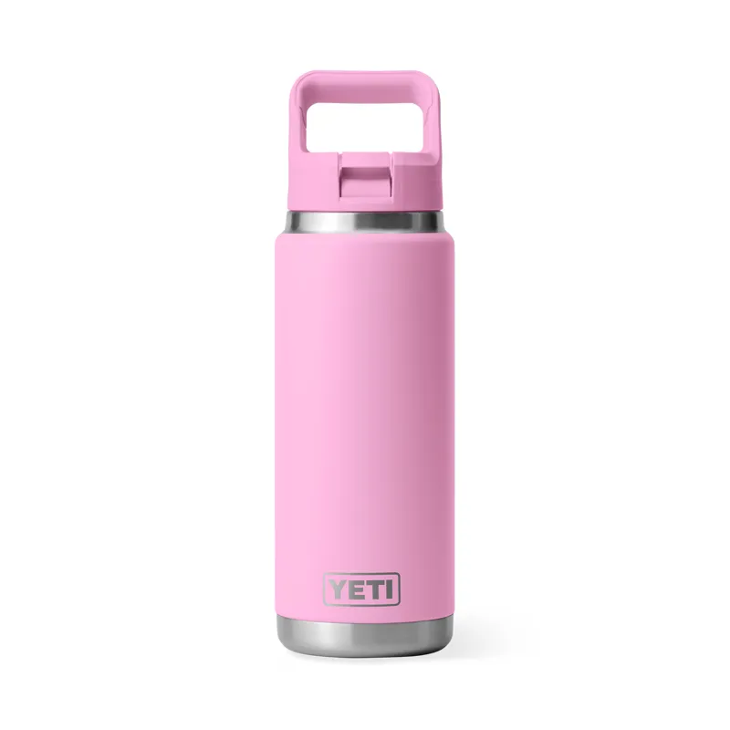 Yeti Rambler 26oz Straw Bottle Power Pink-1