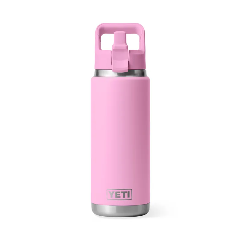 Yeti Rambler 26oz Straw Bottle Power Pink