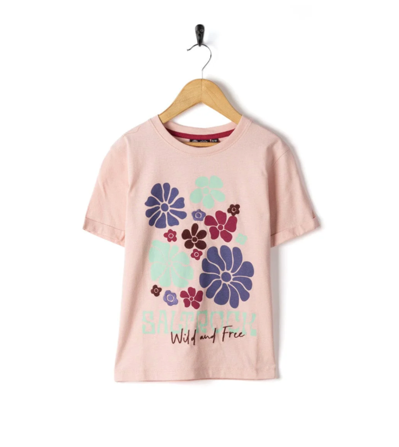 Saltrock Kid's Bloom SS Tee - Light Pink