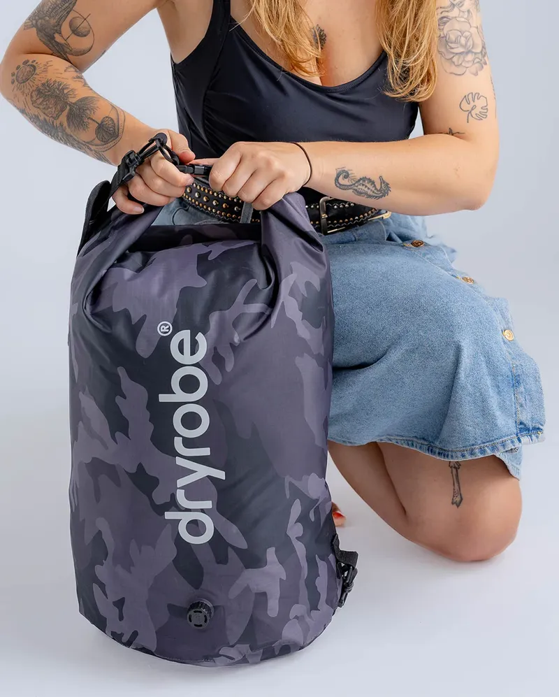Dryrobe Compression Bag - Black Camo