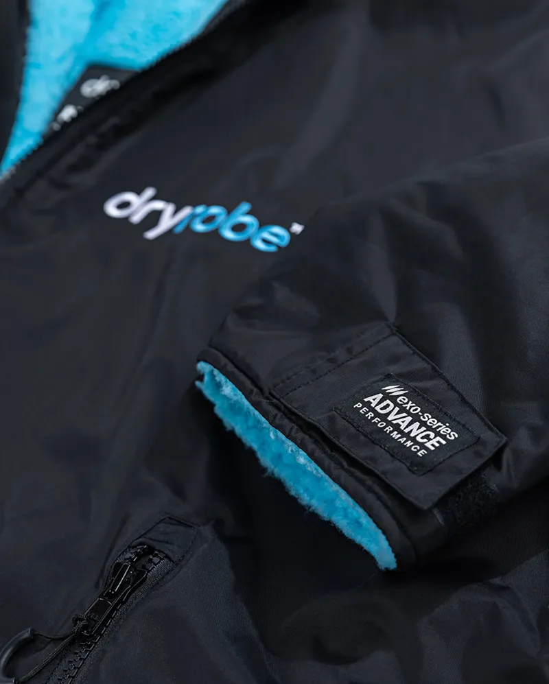Dryrobe Long Sleeve Black/Blue-5
