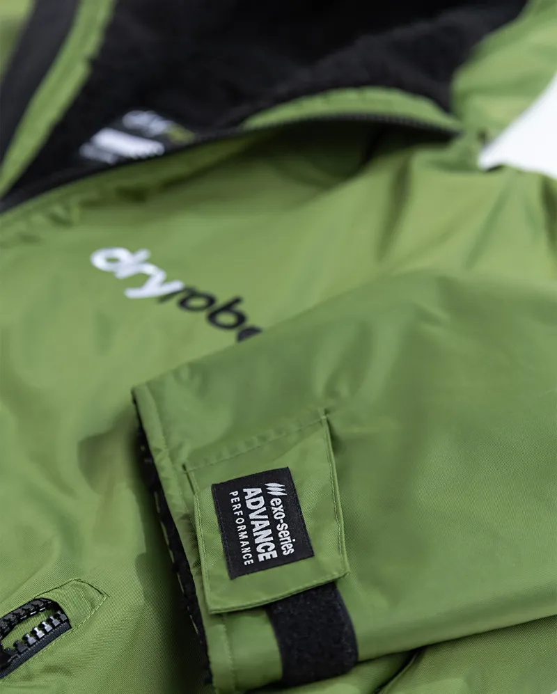 Dryrobe Long Sleeve Dark Green/Black-4