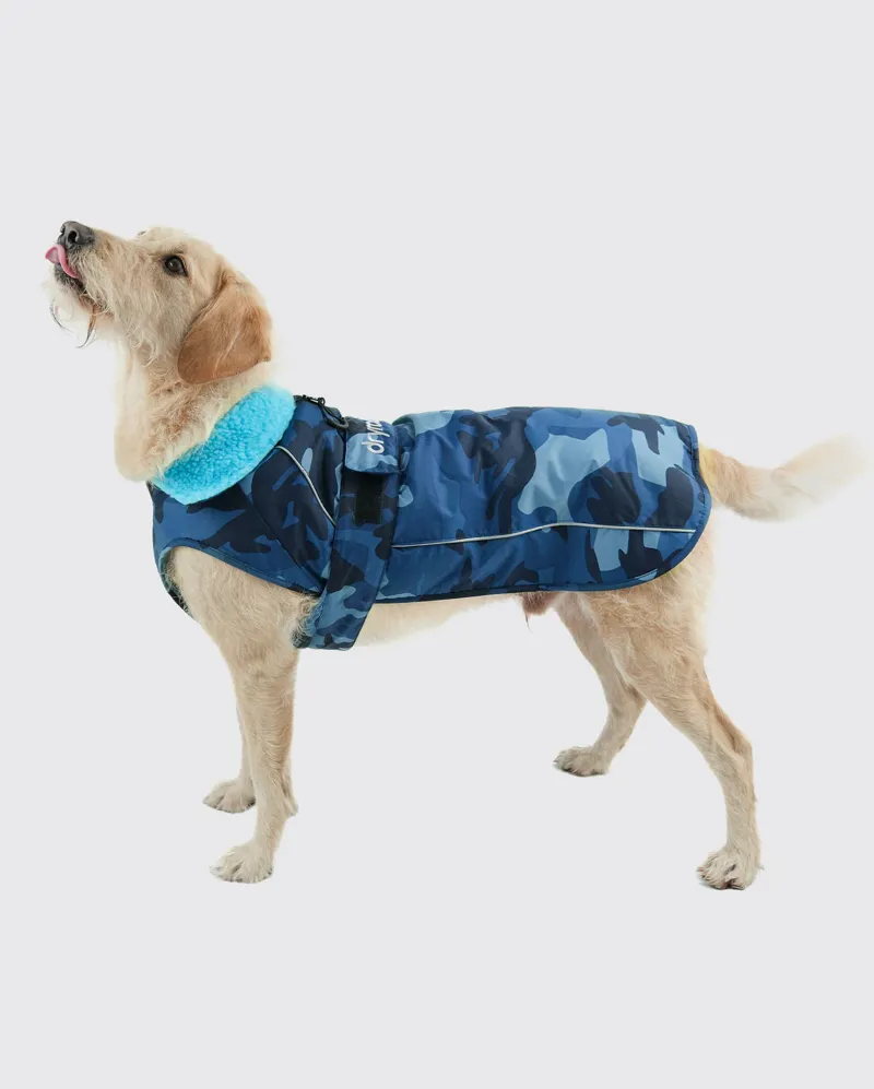 Dryrobe Dog Coat - Blue Camo/Blue