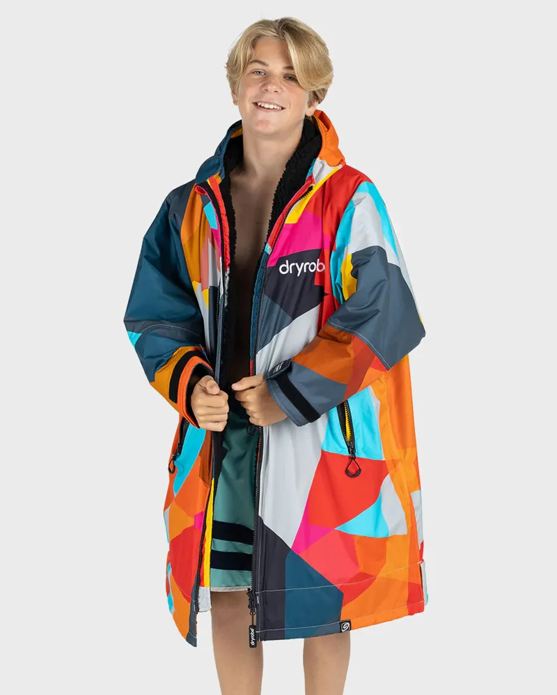 Dryrobe Kids Long Sleeve Abstract Print-1