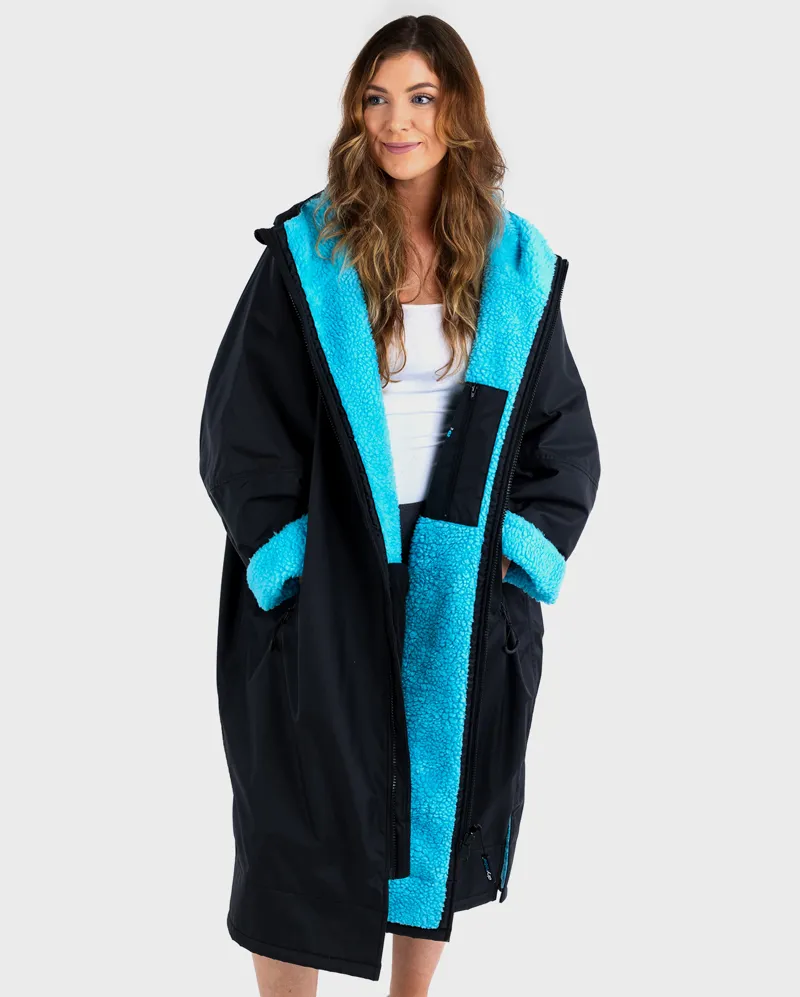 Dryrobe Long Sleeve Black/Blue