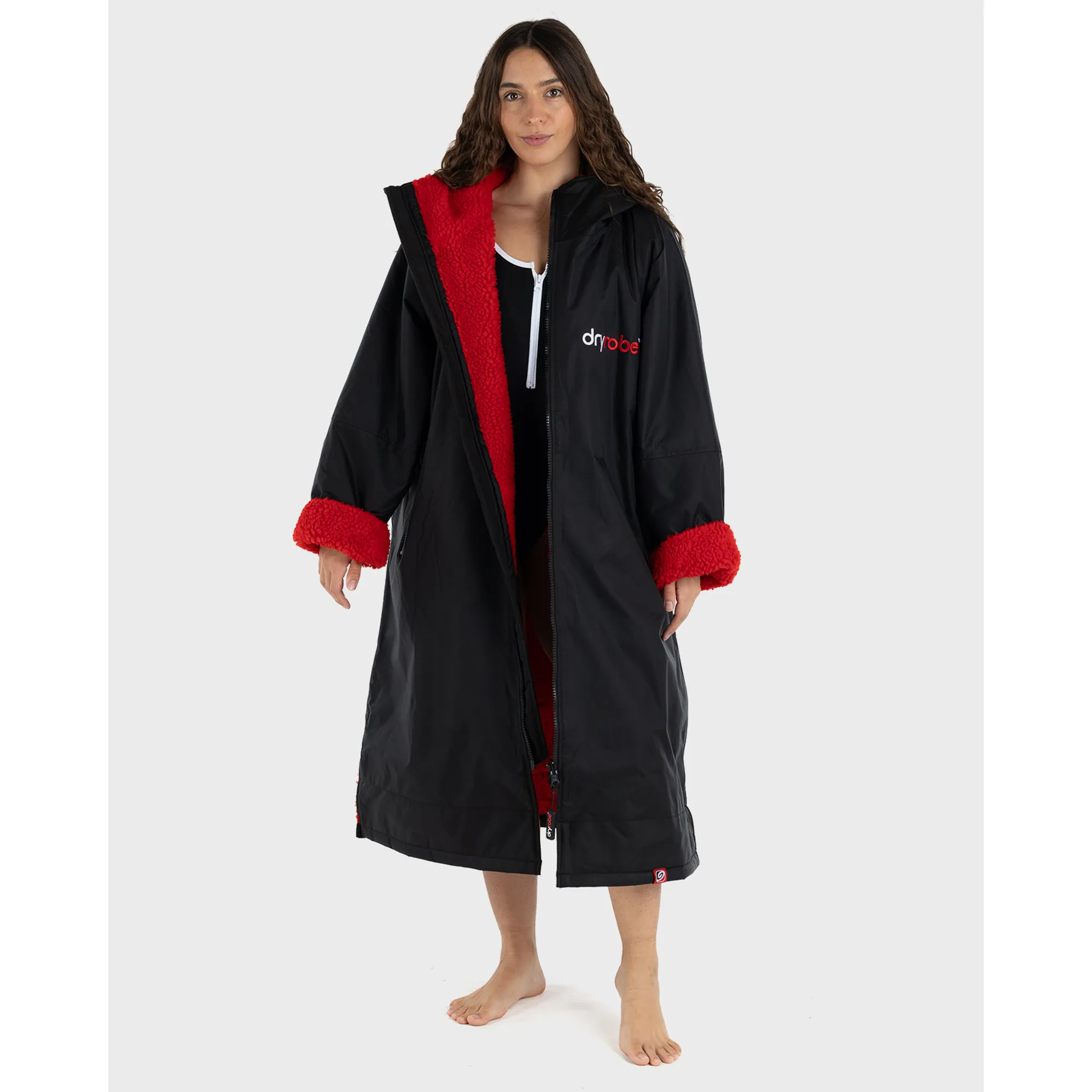 Equi Dry Robe Dryrobe Long Sleeve Black/Red