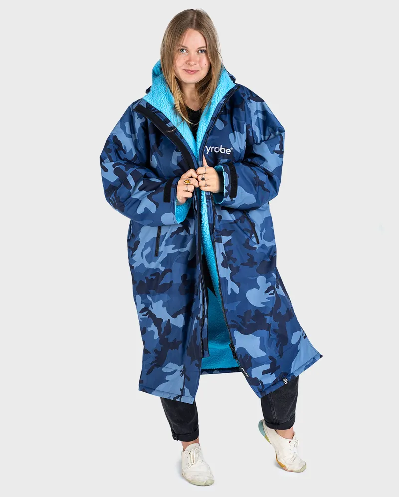 Dryrobe Long Sleeve Blue Camo/Blue