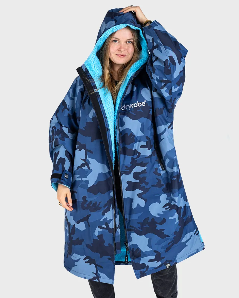 Dryrobe Long Sleeve Blue Camo/Blue-3