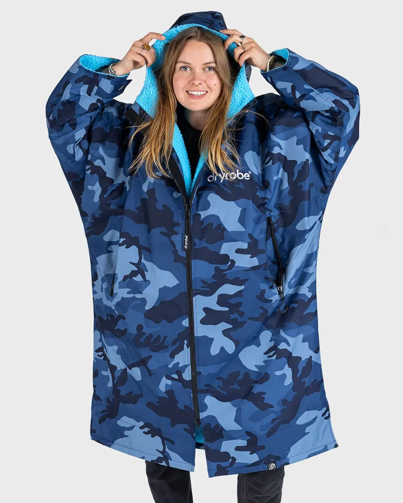 Dryrobe Long Sleeve Blue Camo/Blue-1