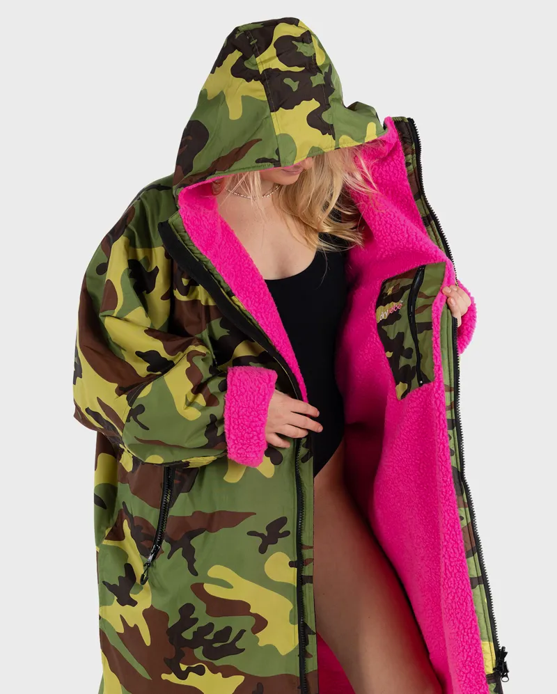 Dryrobe Long Sleeve Camo/Pink -1