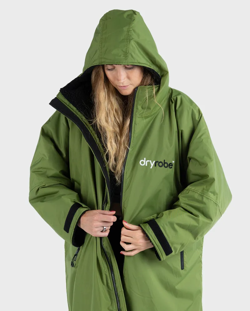 Dryrobe Long Sleeve Dark Green/Black-1
