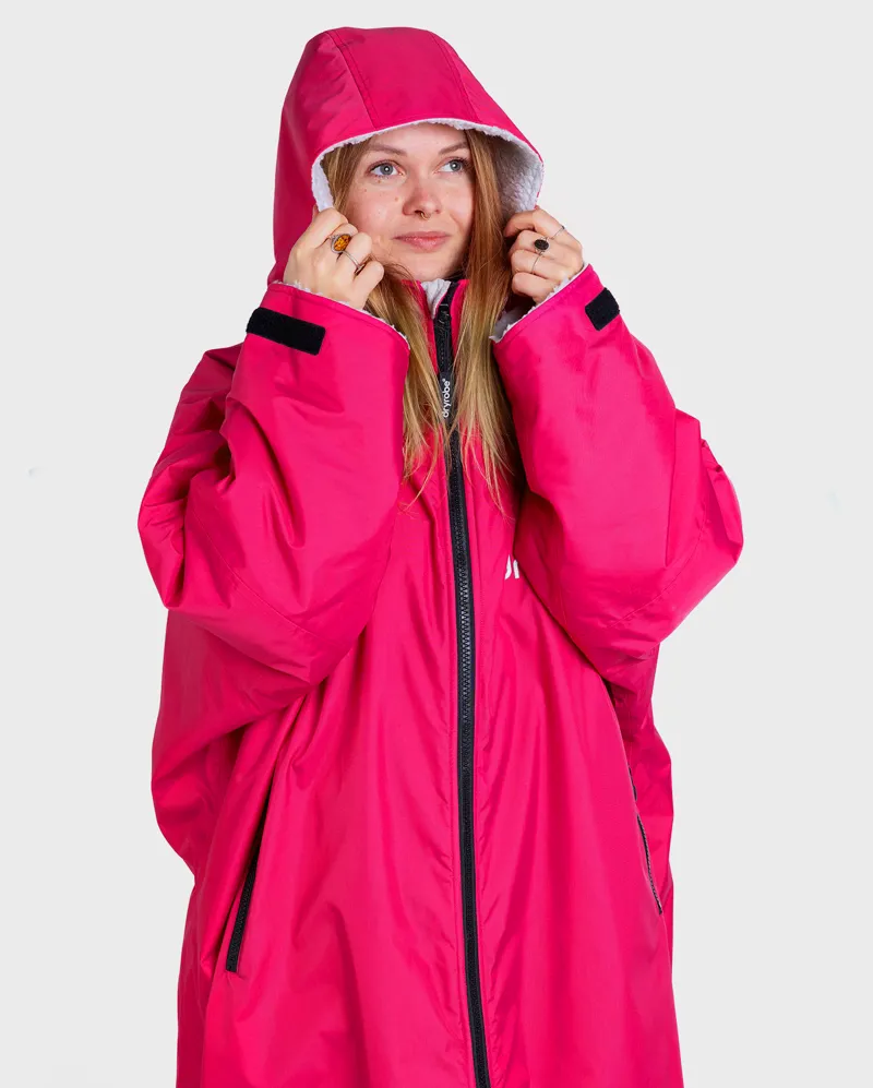 Dryrobe Long Sleeve Pink/Light Grey-2