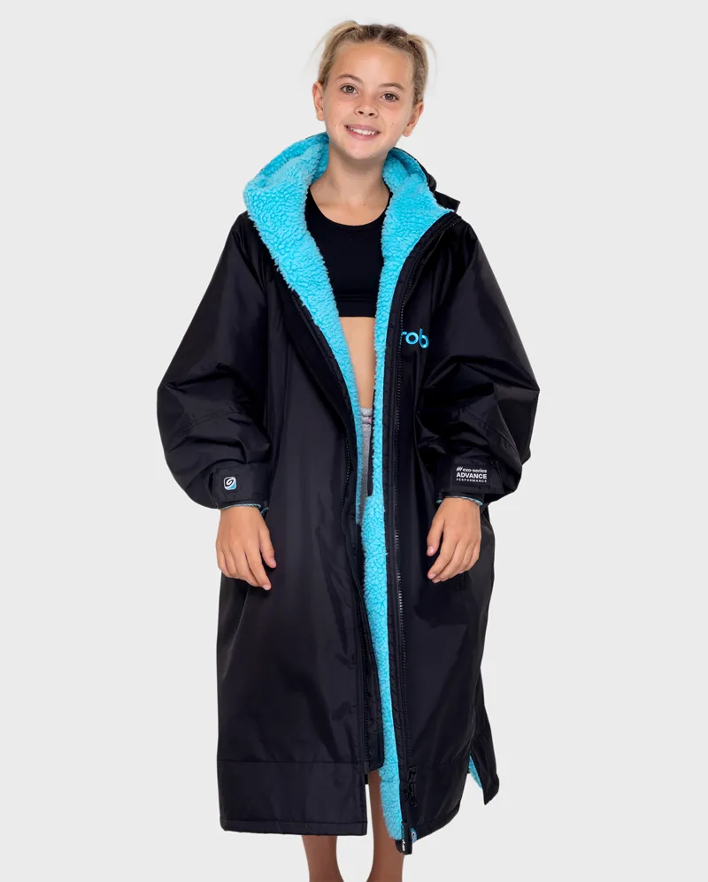 Dryrobe Kids Long Sleeve Black/Blue