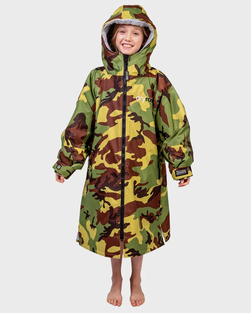 Dryrobe Kids Long Sleeve Camo/Grey-2