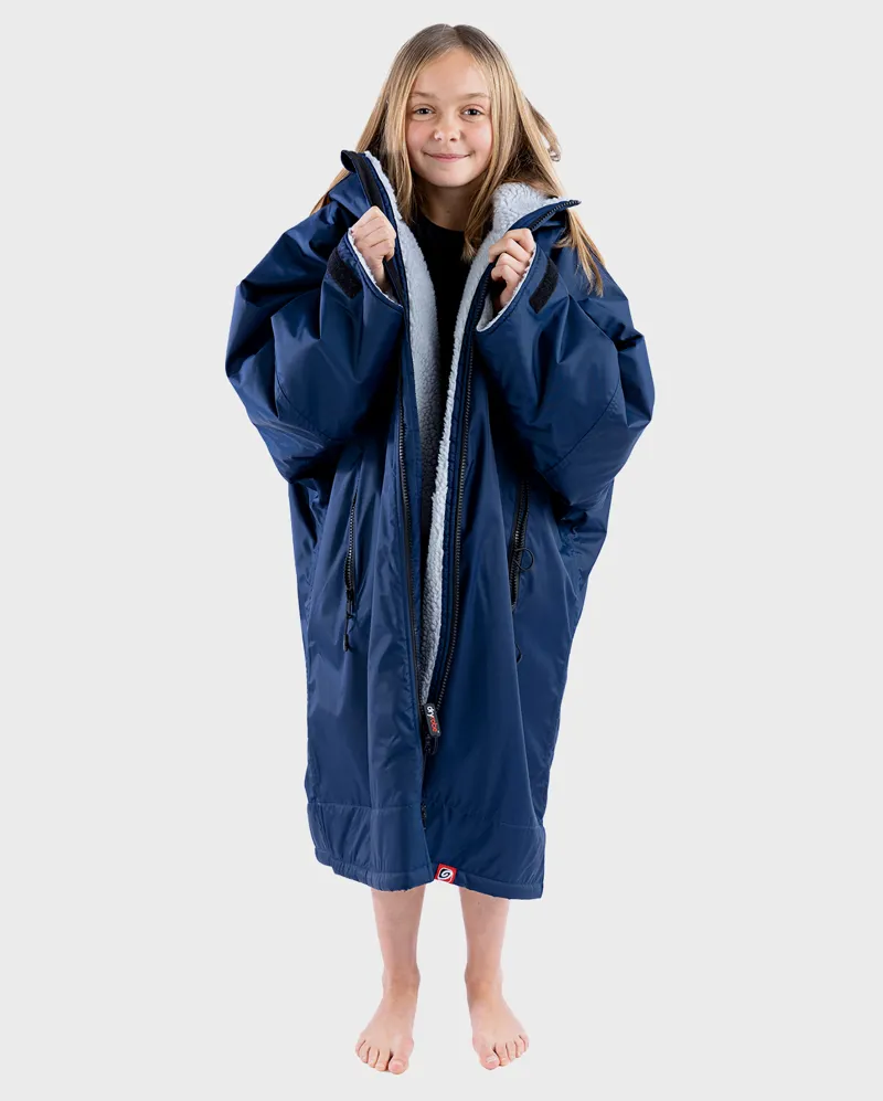 Dryrobe Kids Long Sleeve Navy/Grey