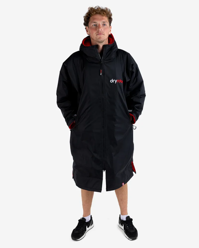 Dryrobe Long Sleeve Black/Red-1