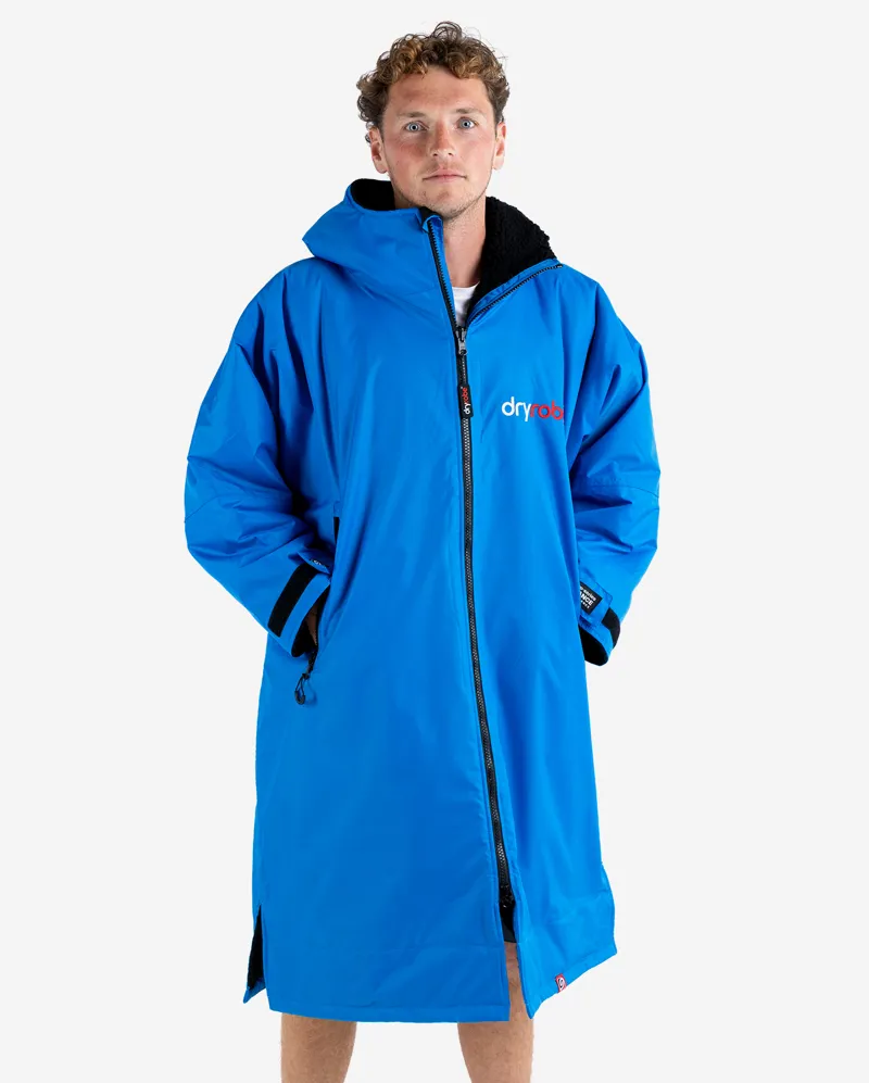 Dryrobe Long Sleeve Cobalt Blue/Black - Small and Large